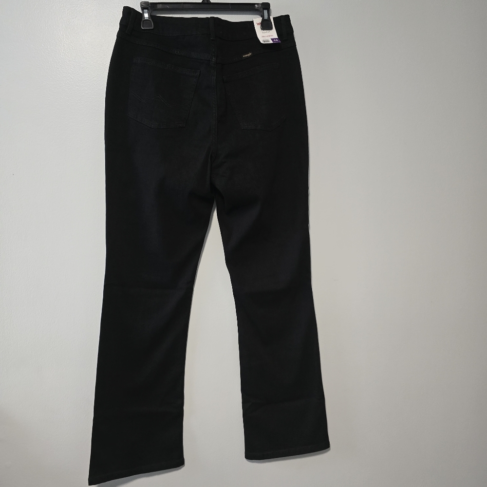 Wrangler Ladies' High-Rise Bootcut Jeans, Black, Size 14/34 - New - Picture 6 of 14